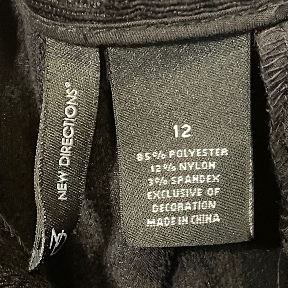 🖤🖤🖤BOGOHO 🖤🖤🖤Elegant Black Corduroy Dress Pants-12 - Picture 9 of 9